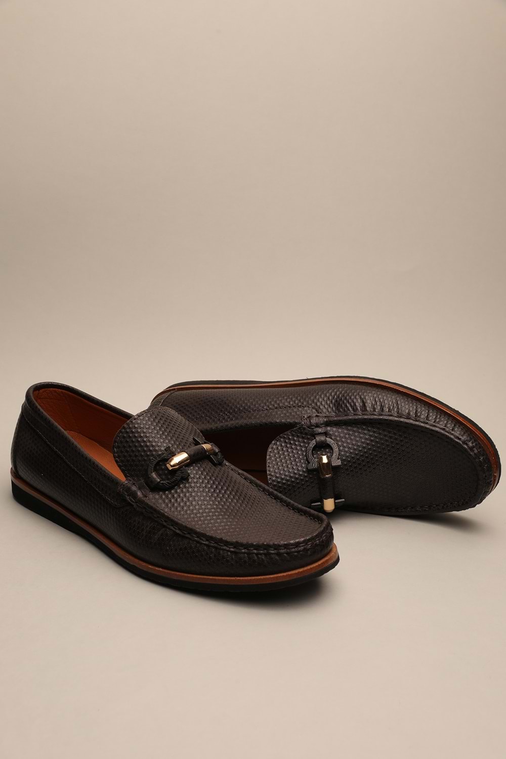 Gondol Erkek Hakiki Deri Klasik Loafer Kahverengi 42 ttx.624