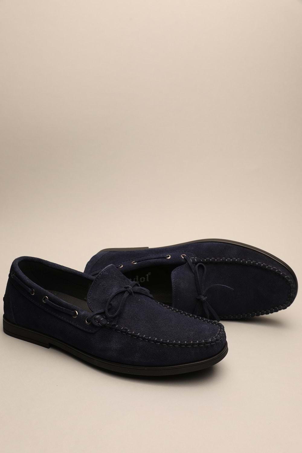 Gondol Erkek Hakiki Deri Klasik Loafer Lacivert Süet 41 ttx.626