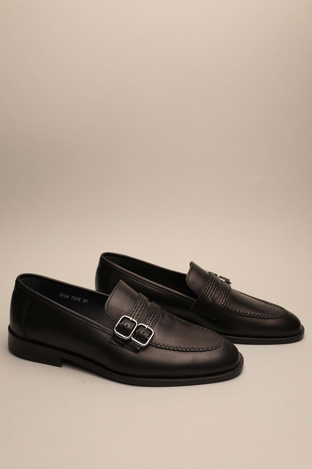 Gondol Erkek Hakiki Deri Klasik Siyah 39 ttx.117