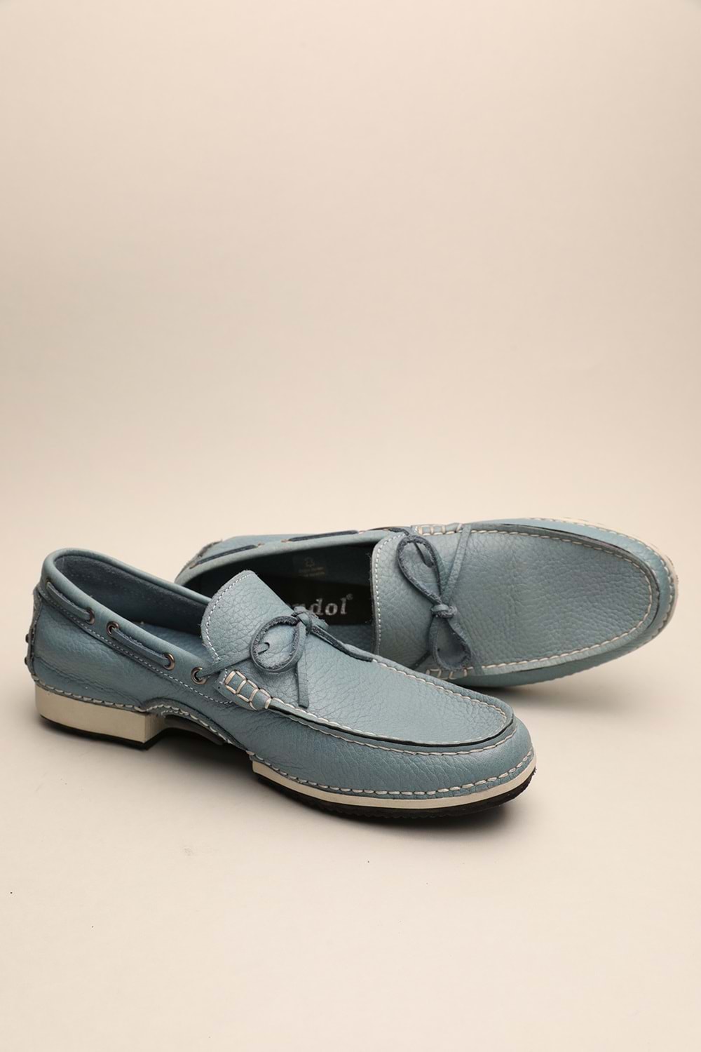 Gondol Erkek Hakiki Deri Klasik Loafer Mavi 40 ttx.628