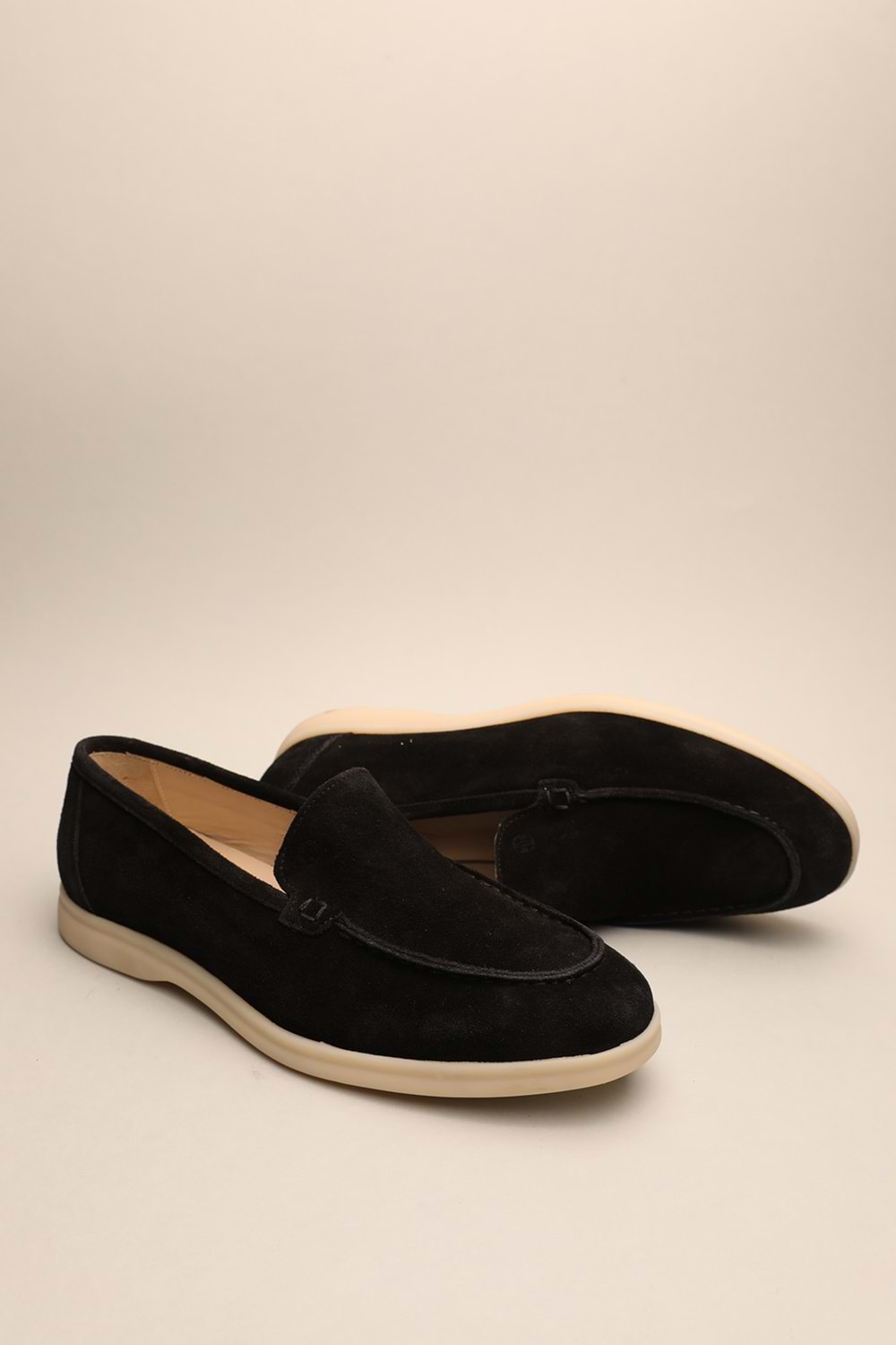 Gondol Erkek Hakiki Deri Klasik Loafer Siyah Süet 41 ttx.631