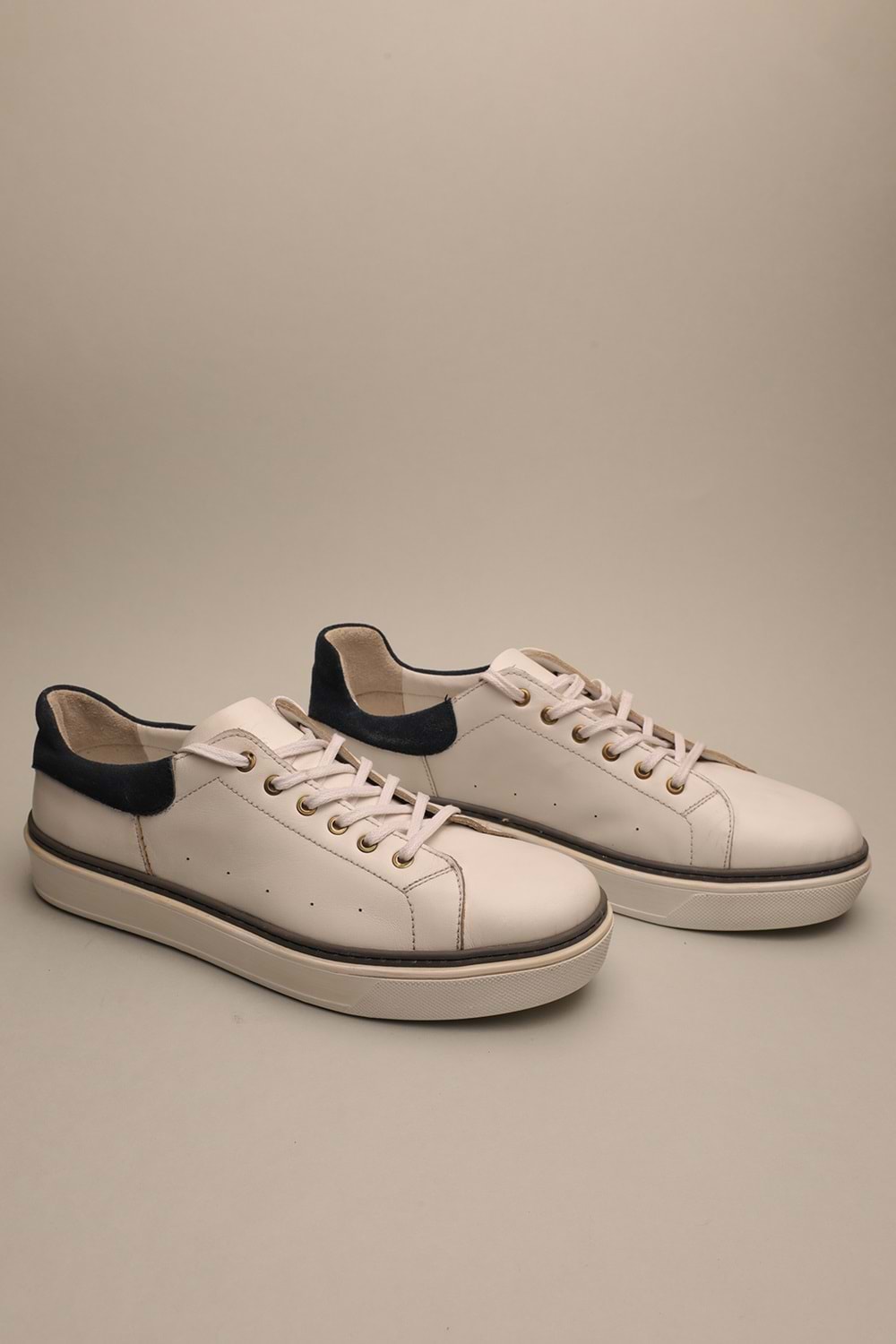 Gondol Erkek Hakiki Deri Klasik Casual Beyaz 41 ttx.509