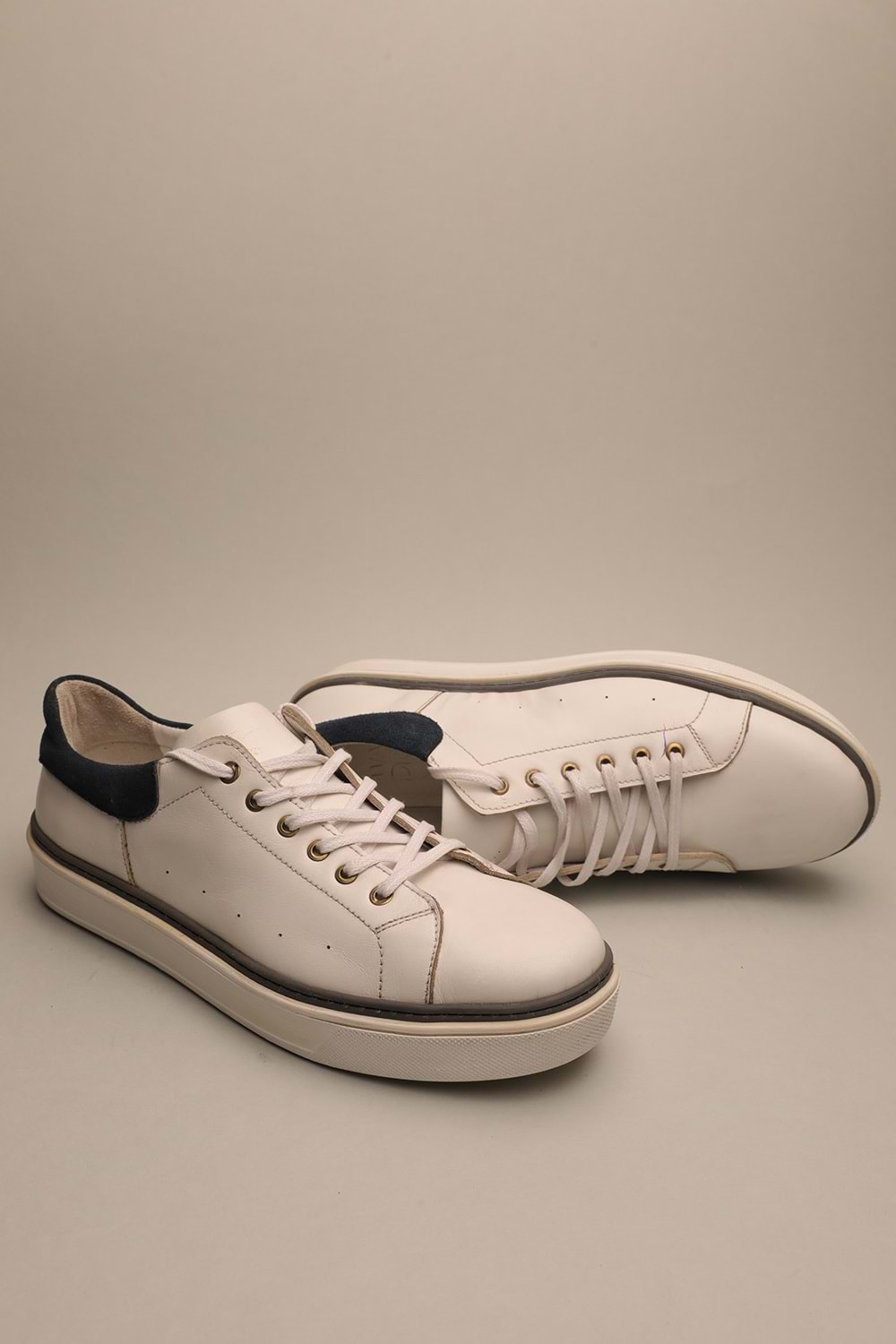 Gondol Erkek Hakiki Deri Klasik Casual Beyaz 41 ttx.509