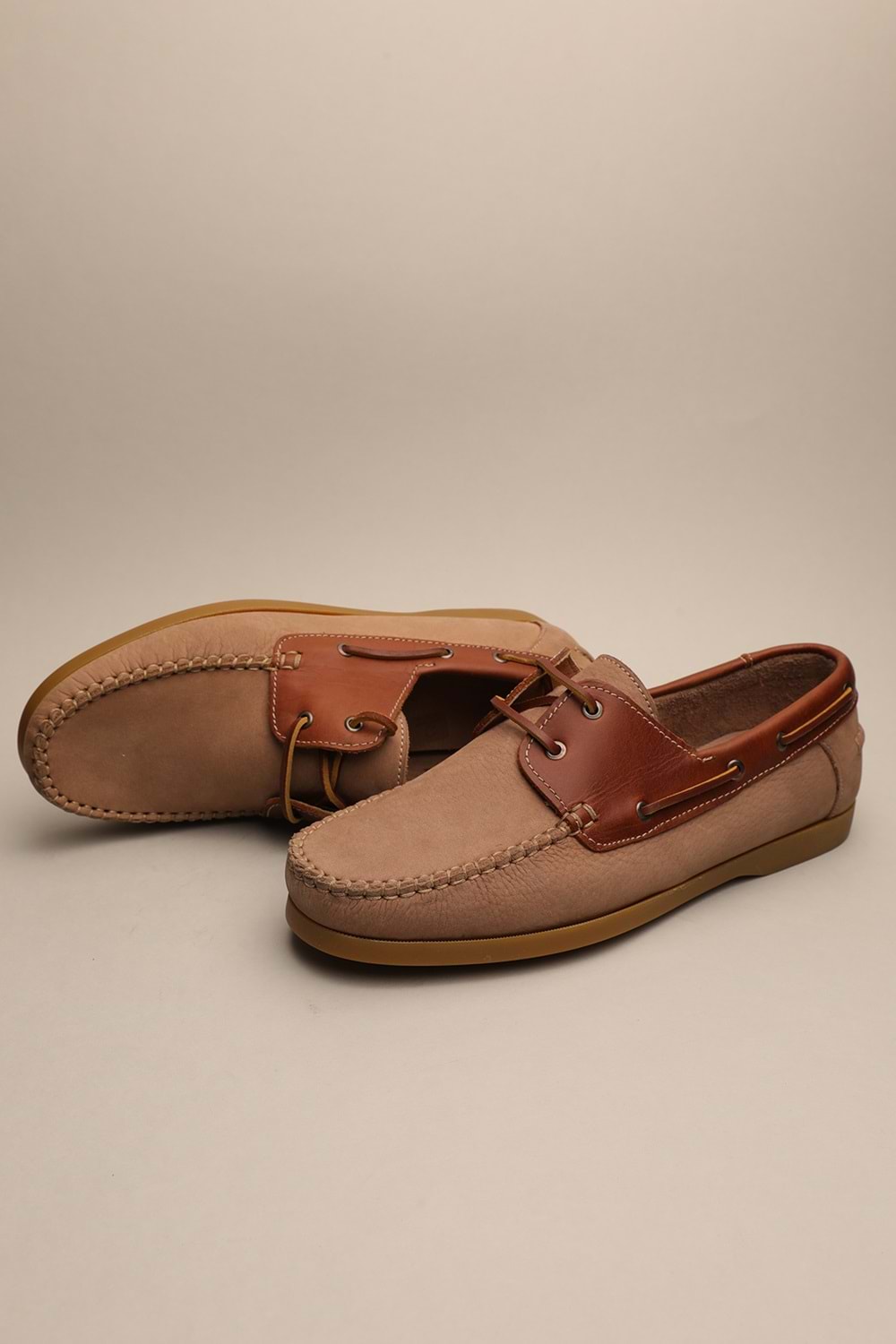 Gondol Erkek Hakiki Deri Klasik Loafer Vizon 42 ttx.652