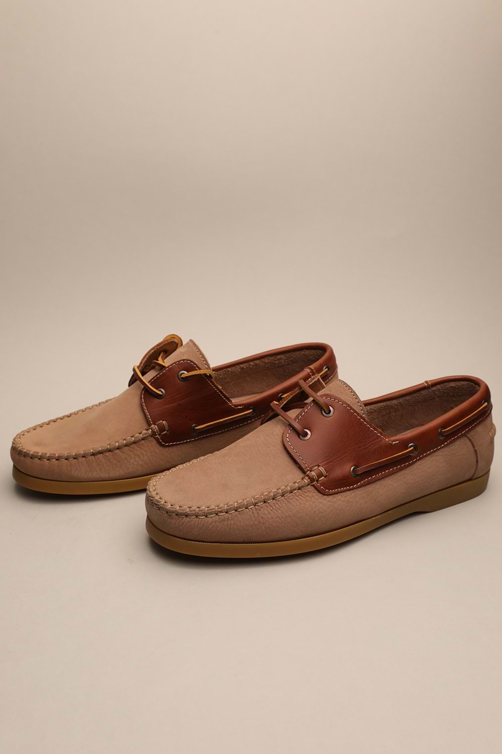 Gondol Erkek Hakiki Deri Klasik Loafer Vizon 42 ttx.652