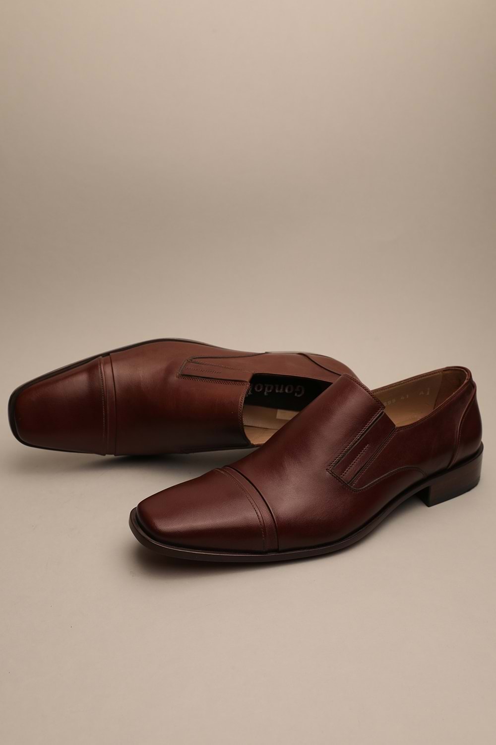 Gondol Erkek Hakiki Deri Klasik Kahverengi 41 ttx.128