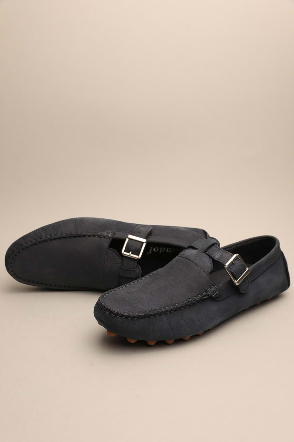 Gondol Erkek Hakiki Deri Klasik Loafer Lacivert 42 ttx.673