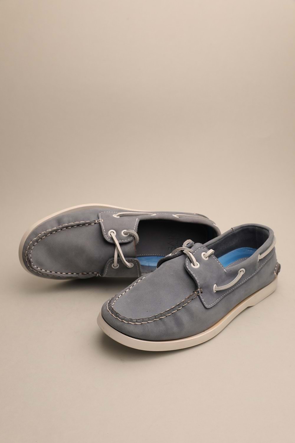 Gondol Erkek Hakiki Deri Klasik Loafer Mavi 40 ttx.677