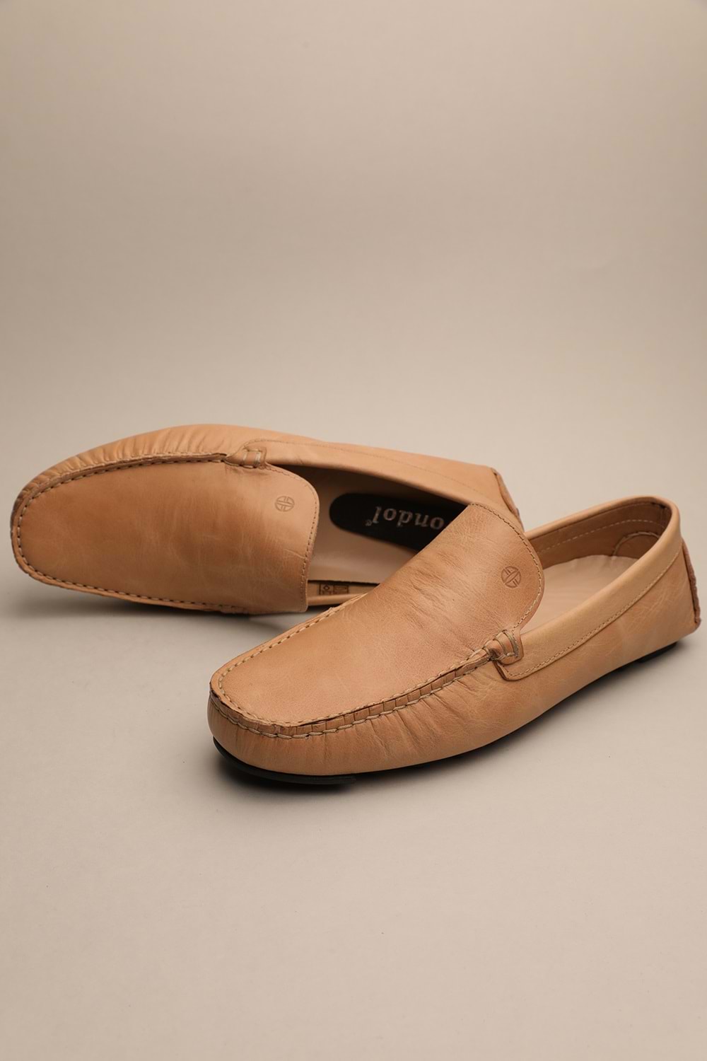 Gondol Erkek Hakiki Deri Klasik Loafer Camel 42 ttx.687