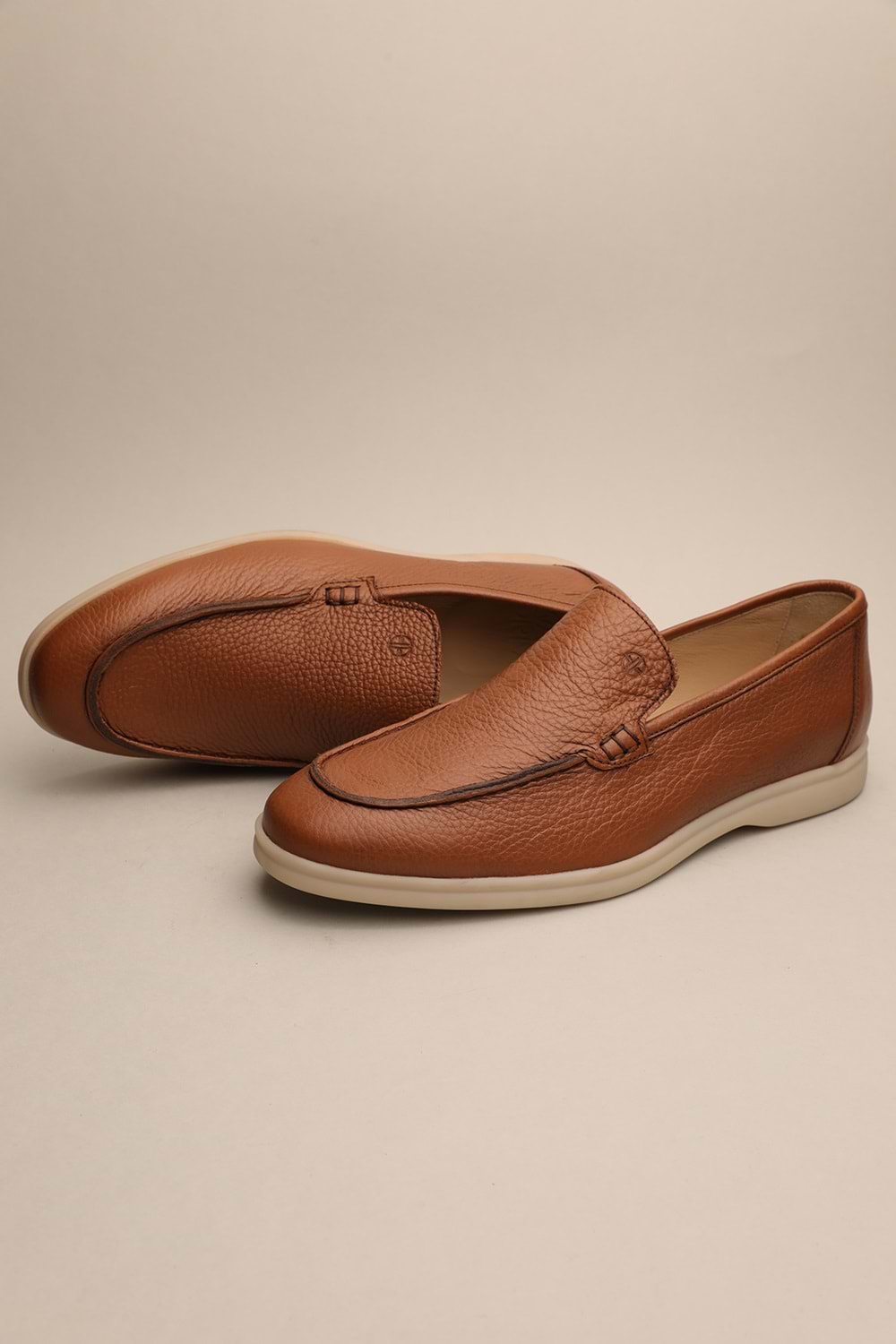 Gondol Erkek Hakiki Deri Klasik Loafer Taba 42 ttx.688