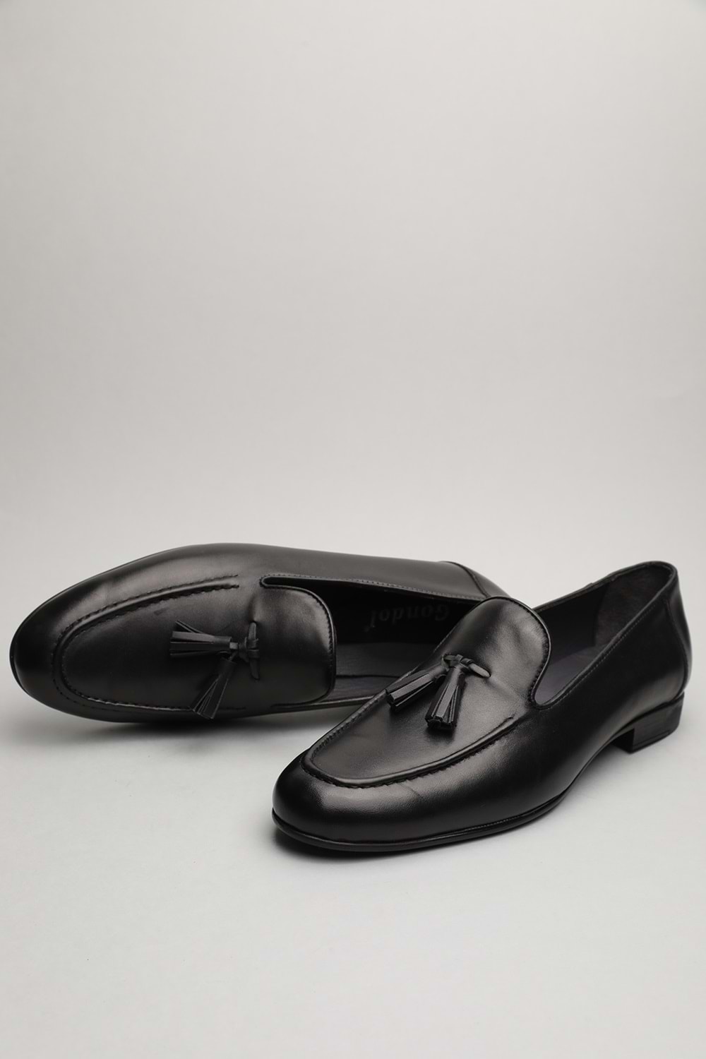 Gondol Erkek Hakiki Deri Klasik Loafer Siyah 41 ttx.693