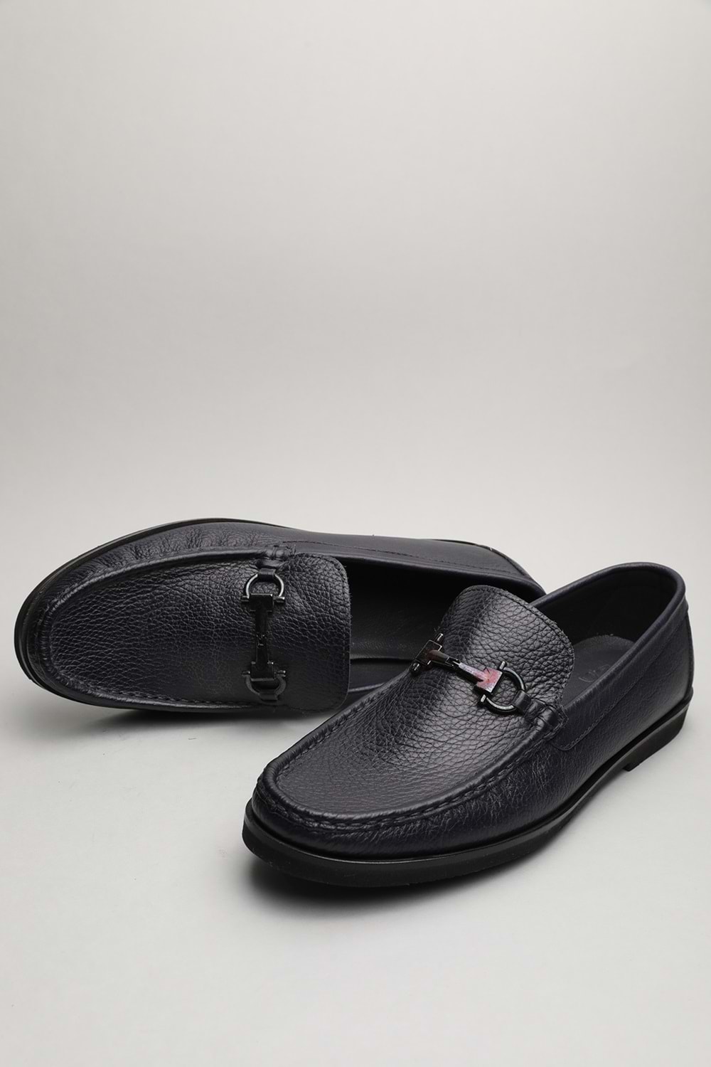 Gondol Erkek Hakiki Deri Klasik Loafer Lacivert 42 ttx.697
