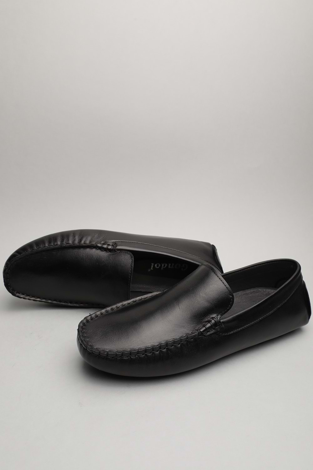 Gondol Erkek Hakiki Deri Klasik Loafer Siyah 42 ttx.6016