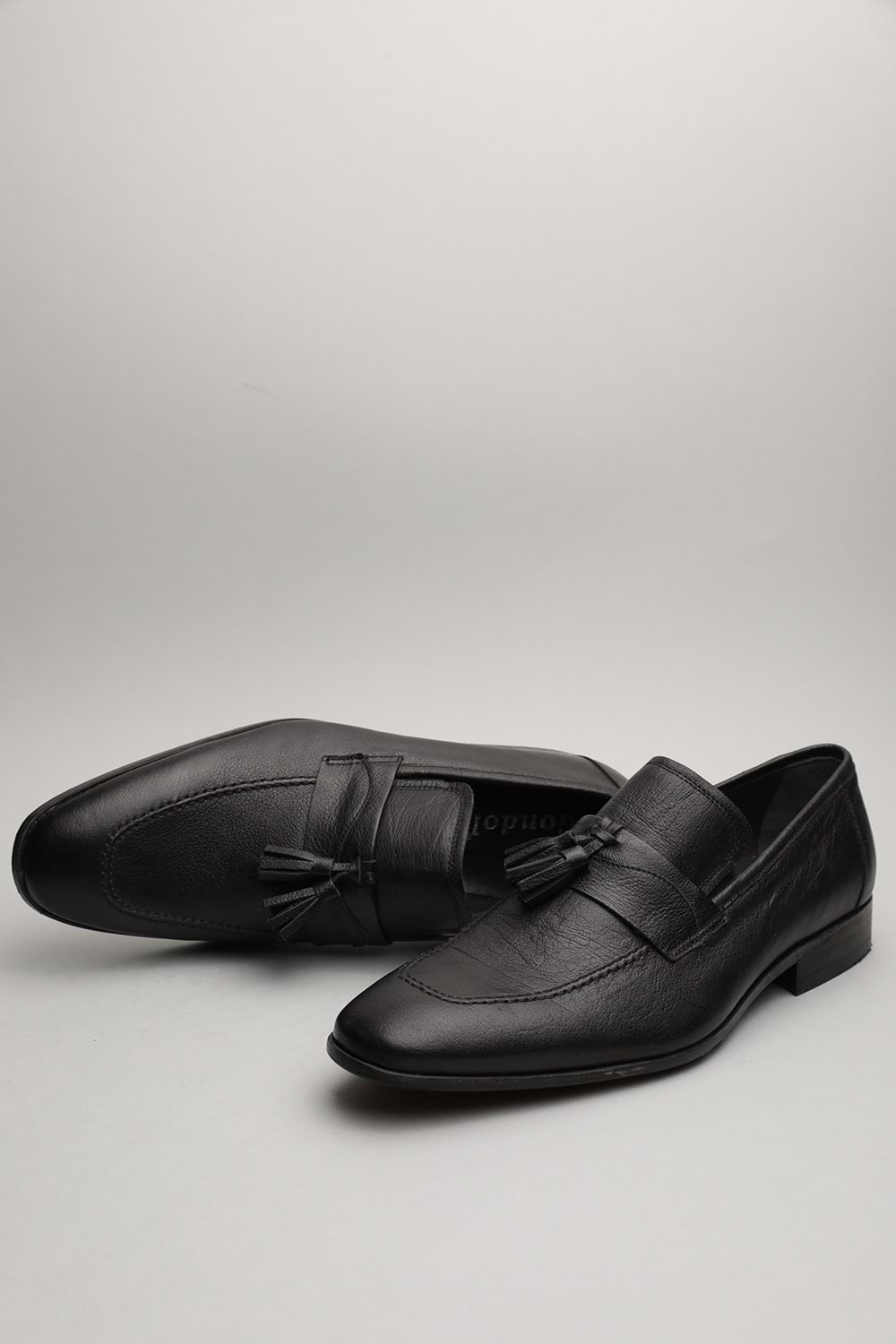 Gondol Erkek Hakiki Deri Klasik Siyah 41 ttx.144