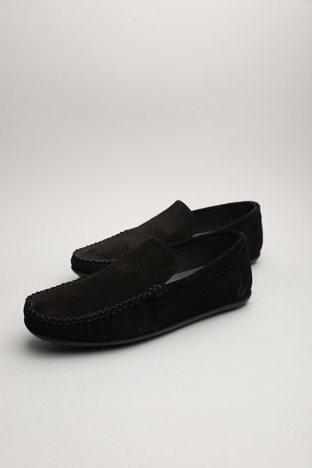 Gondol Erkek Hakiki Deri Klasik Loafer Siyah Süet 41 ttx.60143