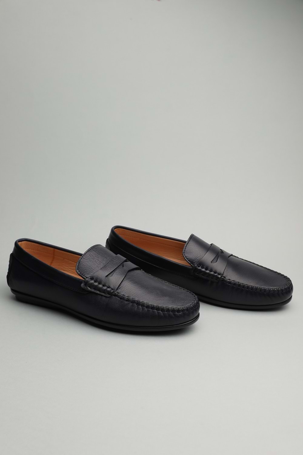 Gondol Erkek Hakiki Deri Klasik Loafer Lacivert 42 ttx.60187