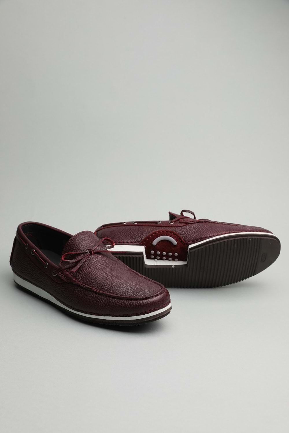 Gondol Erkek Hakiki Deri Klasik Loafer Bordo 40 ttx.60193