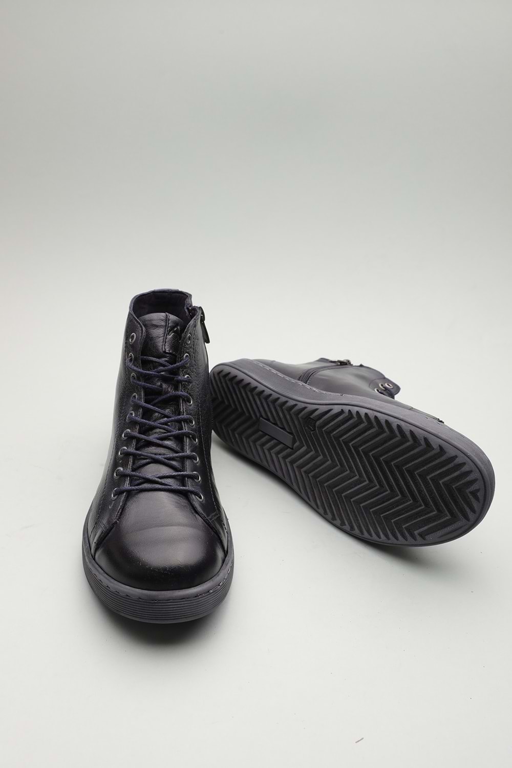 Gondol Hakiki Deri Günlük Hafif Yumuşak Spor Bot zx.1152 - Lacivert - 37