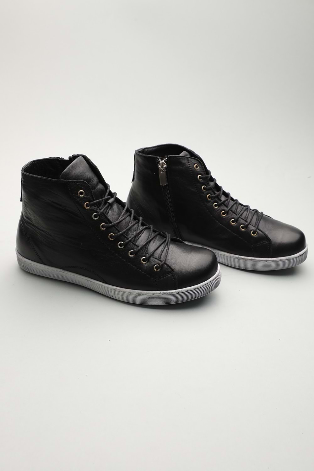 Gondol Hakiki Deri Günlük Hafif Yumuşak Spor Bot zx.1152 - Siyah - 37