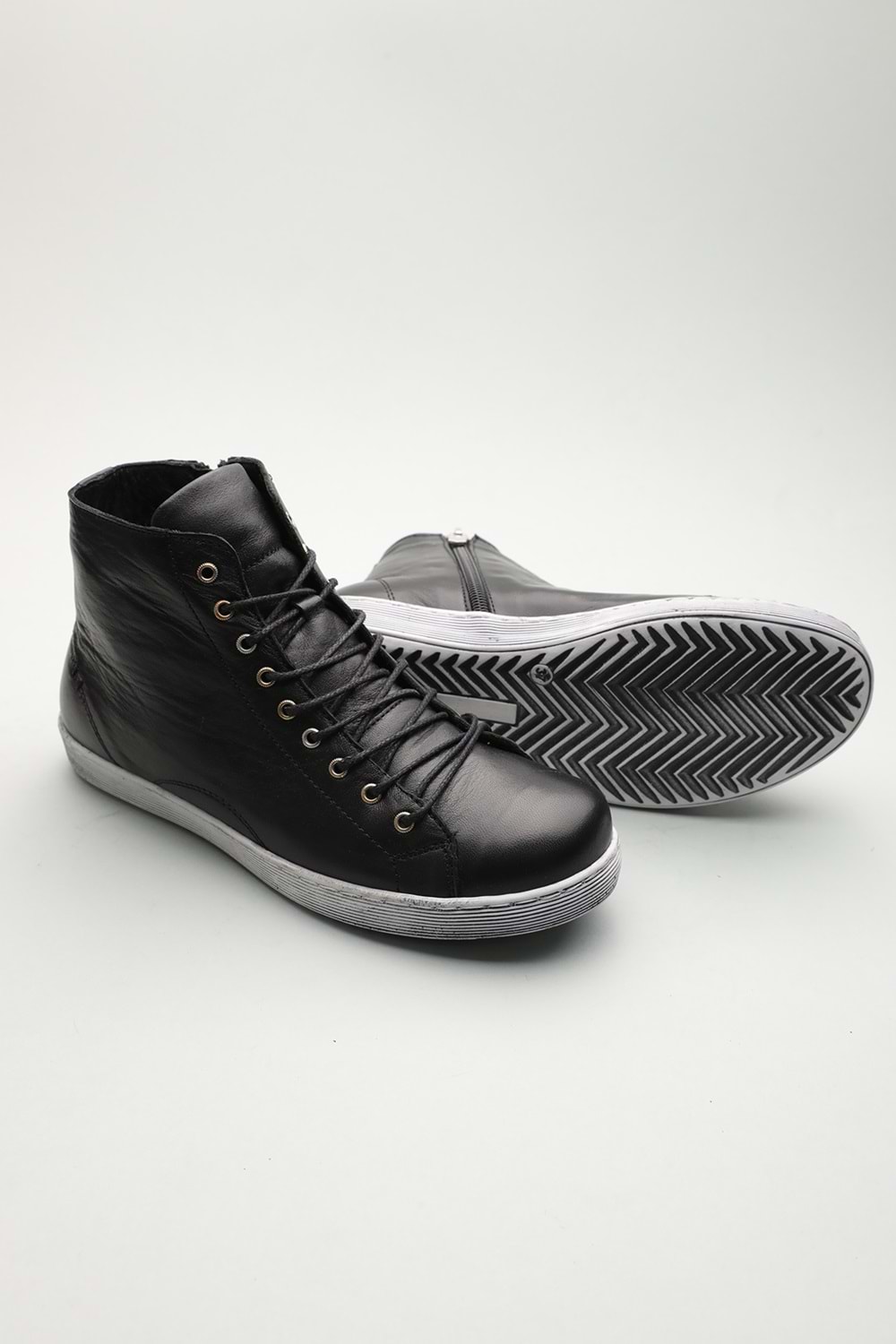 Gondol Hakiki Deri Günlük Hafif Yumuşak Spor Bot zx.1152 - Siyah - 37