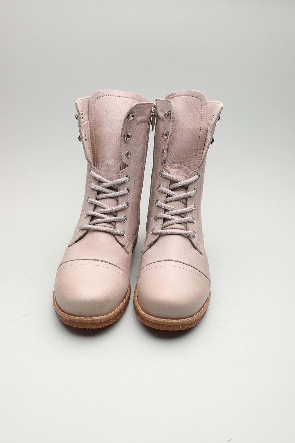 Gondol Hakiki Deri Günlük Hafif Yumuşak Postal Bot zx.1150 - Gri - 37