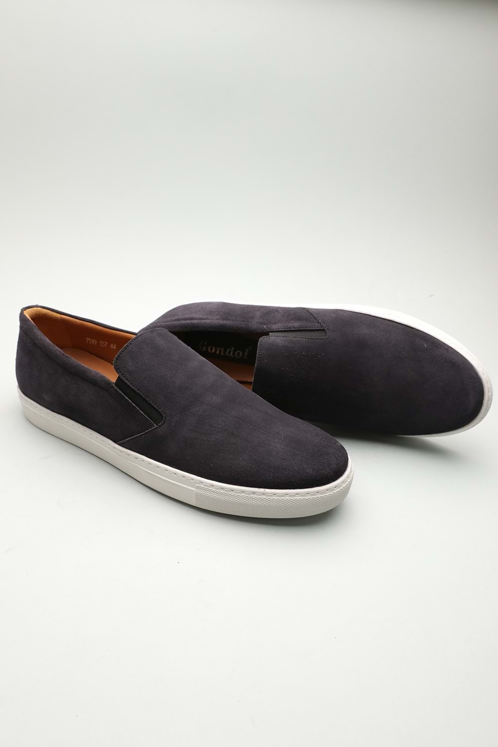 Gondol Erkek Hakiki Deri Klasik Loafer Lacivert süet 44 ttx.601103