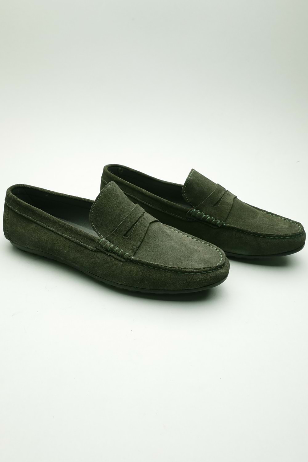 Gondol Erkek Hakiki Deri Klasik Loafer Haki 42 ttx.601118