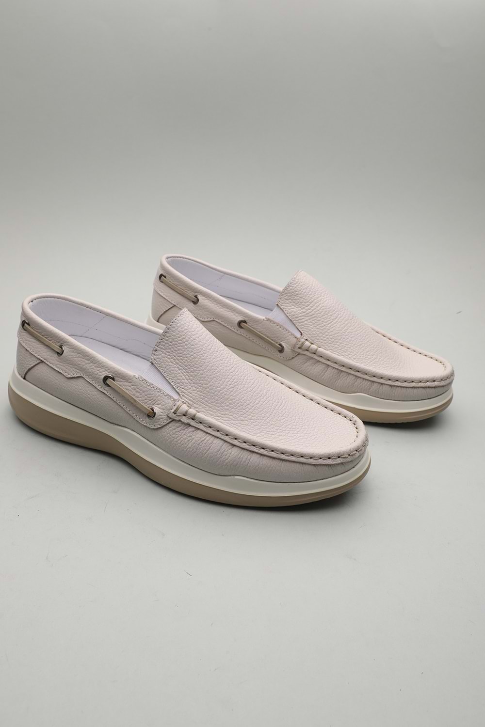 Gondol Erkek Hakiki Deri Klasik Loafer Beyaz 42 ttx.601152