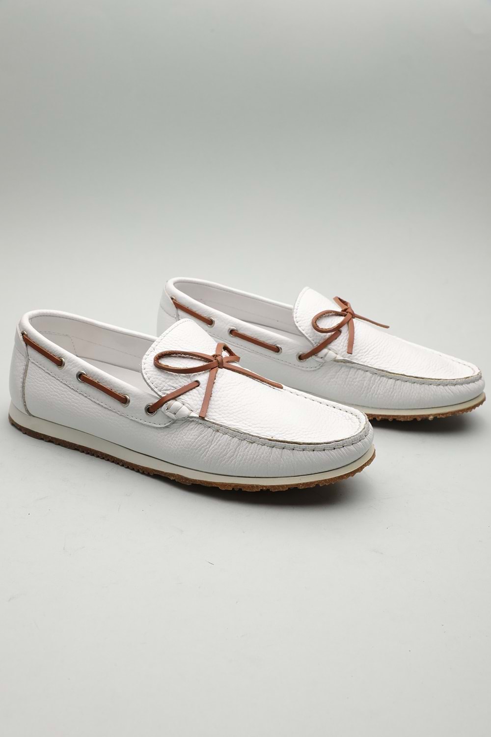 Gondol Erkek Hakiki Deri Klasik Loafer Beyaz 41 ttx.601160