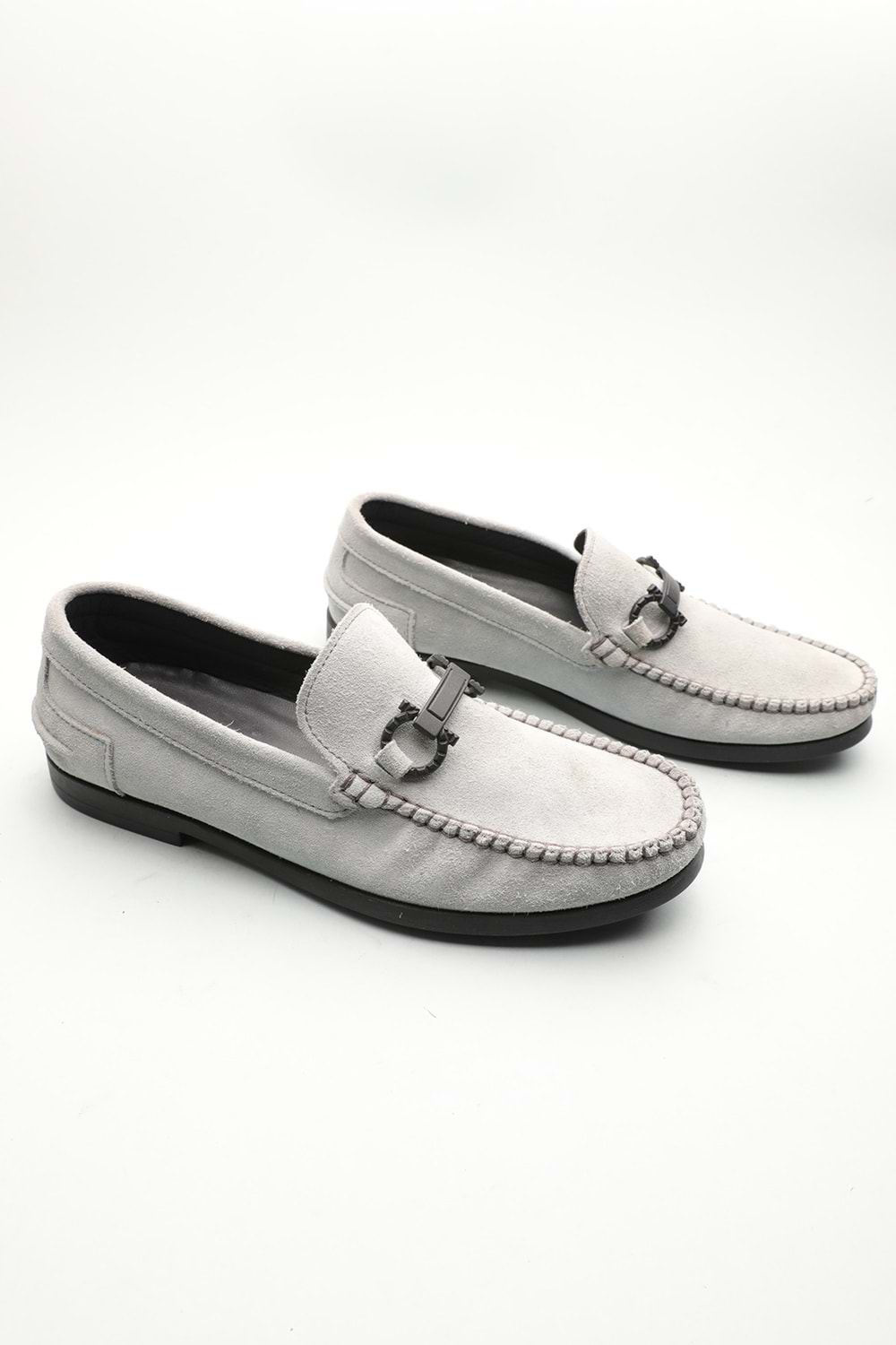 Gondol Erkek Hakiki Deri Klasik Loafer Buz Mavi 42 ttx.601171