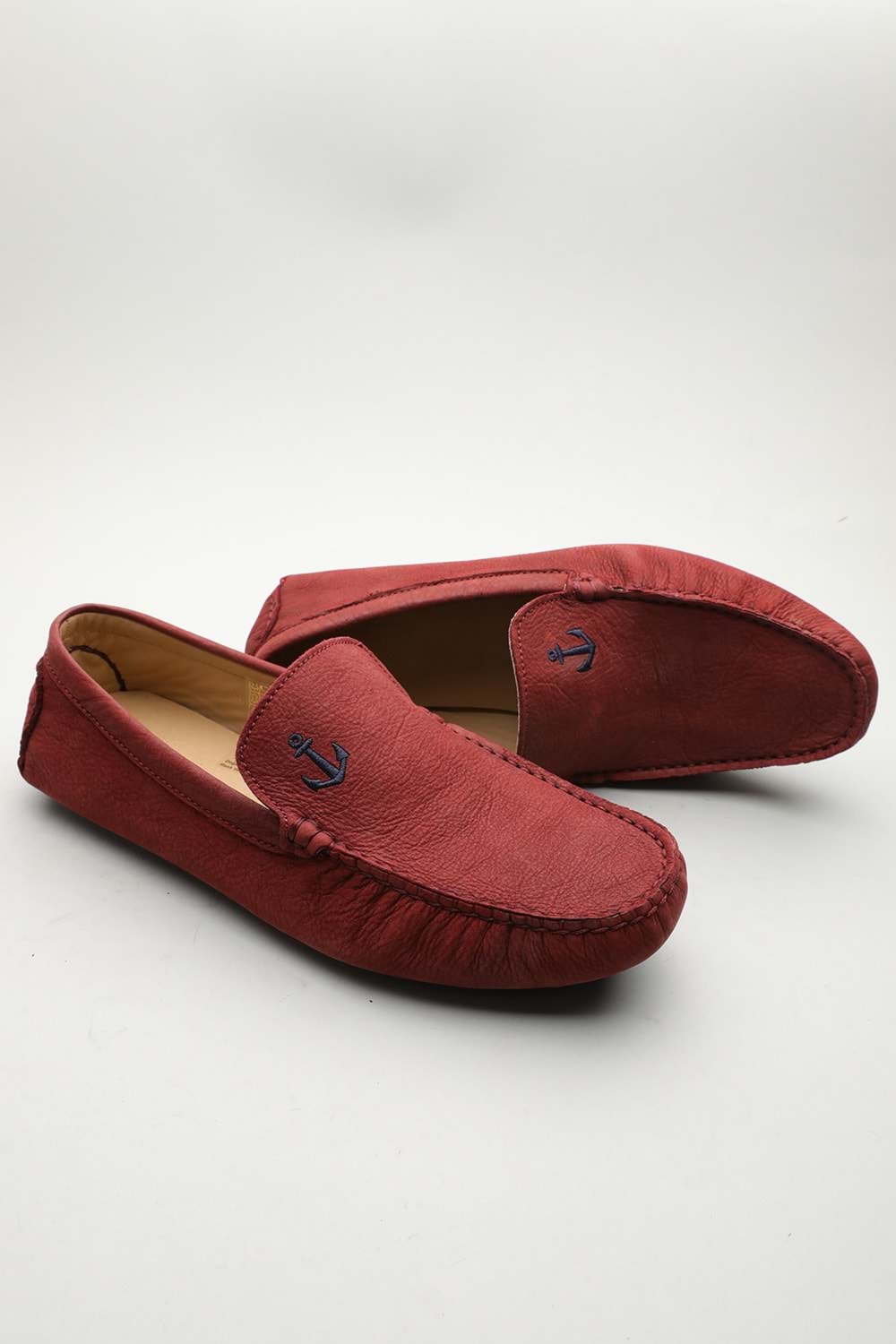 Gondol Erkek Hakiki Deri Klasik Loafer Bordo 41 ttx.601186