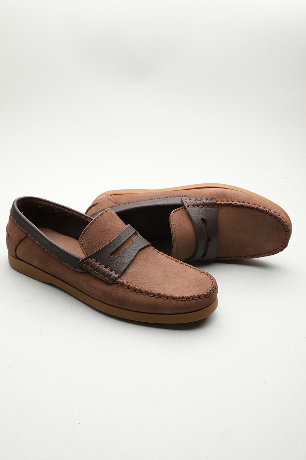 Gondol Erkek Hakiki Deri Klasik Loafer Kahverengi 41 ttx.601193