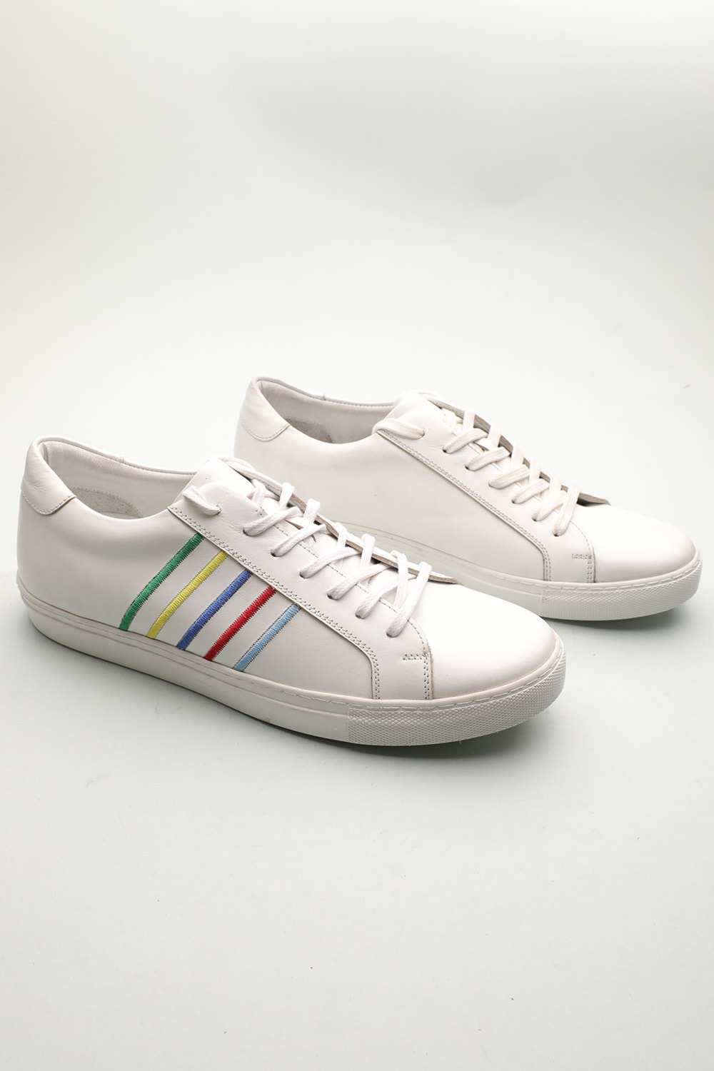 Gondol Erkek Hakiki Deri Klasik Casual Beyaz 42 ttx.529