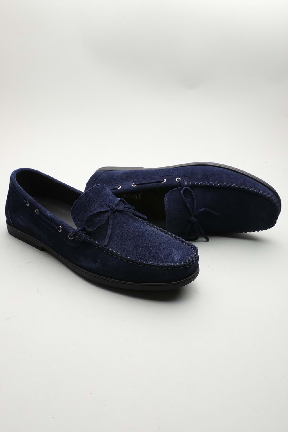 Gondol Erkek Hakiki Deri Klasik Loafer Lacivert Süet 43 ttx.601200