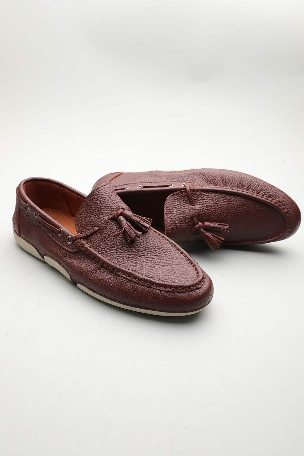 Gondol Erkek Hakiki Deri Klasik Loafer Kahverengi 45 ttx.601195
