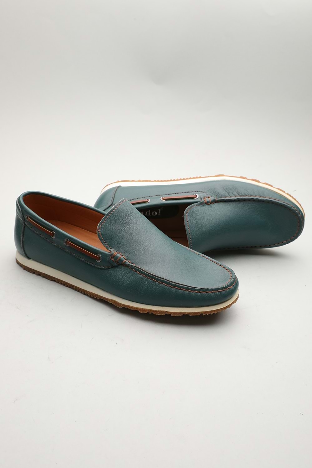 Gondol Erkek Hakiki Deri Klasik Loafer Yeşil 41 ttx.601222