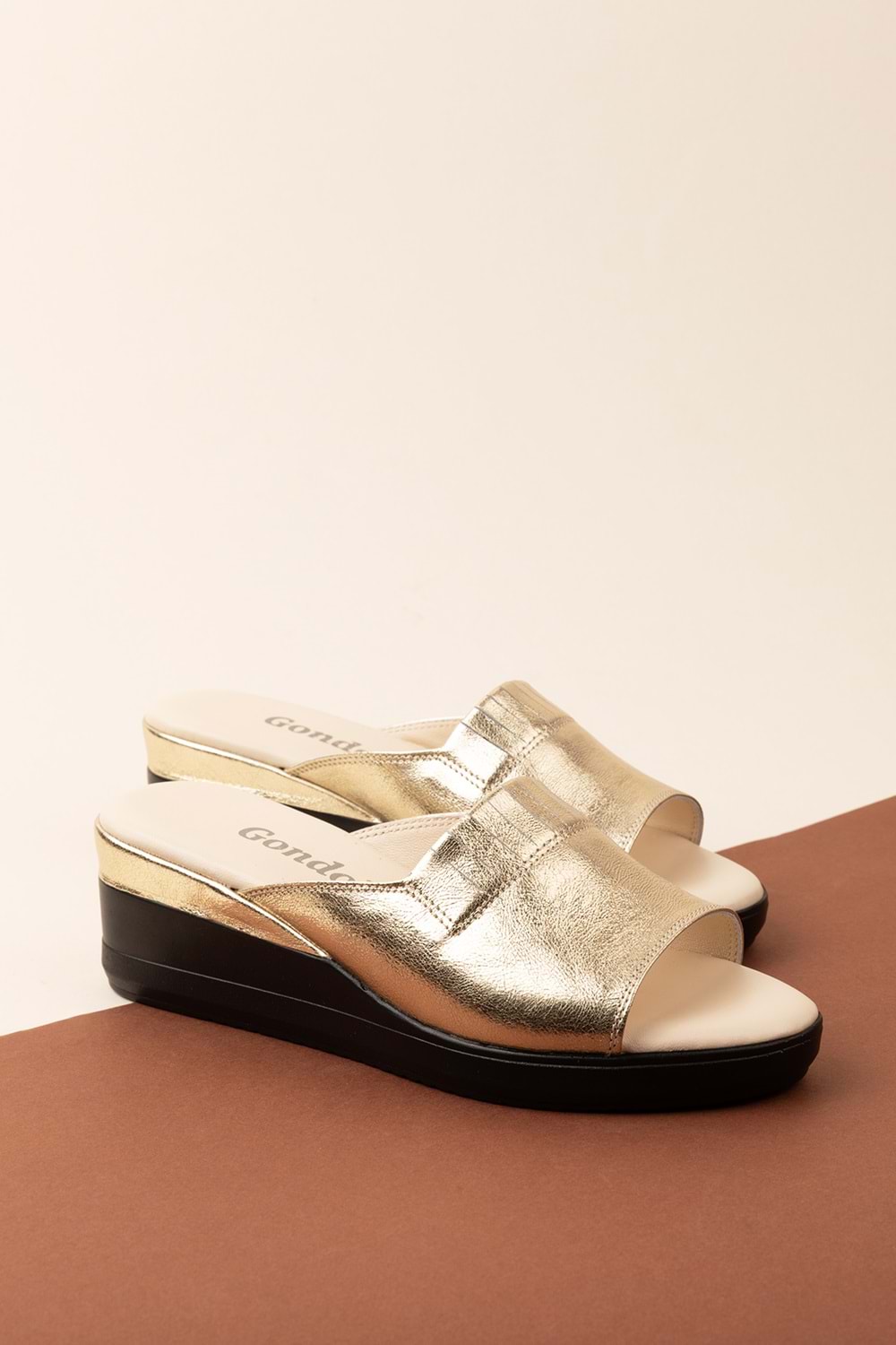 Gondol Hakiki Deri Ev Terliği özl.966 - Dore - 36