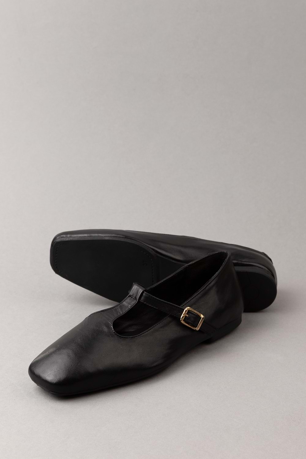 Gondol Hakiki Deri Günlük Klasik Babet Ln.4409 - Siyah - 37