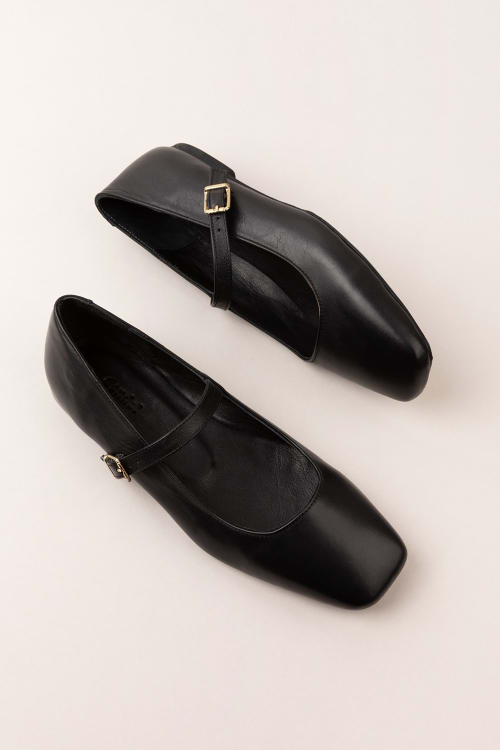 Gondol Hakiki Deri Günlük Klasik Tek Bant Babet Ln.4410 - Siyah - 37