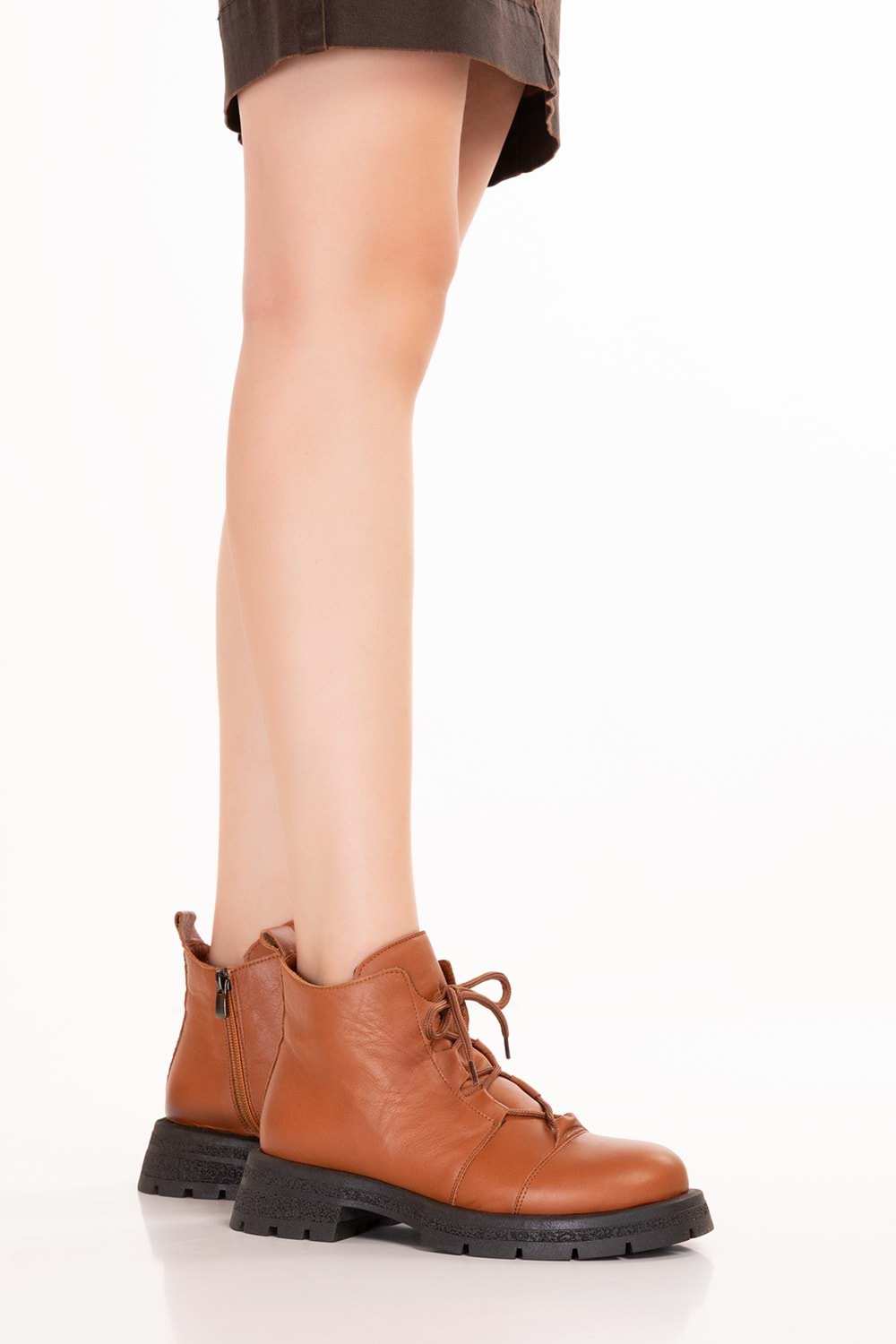Gondol Hakiki Deri Günlük Şık Bot Bellamy - Taba - 37