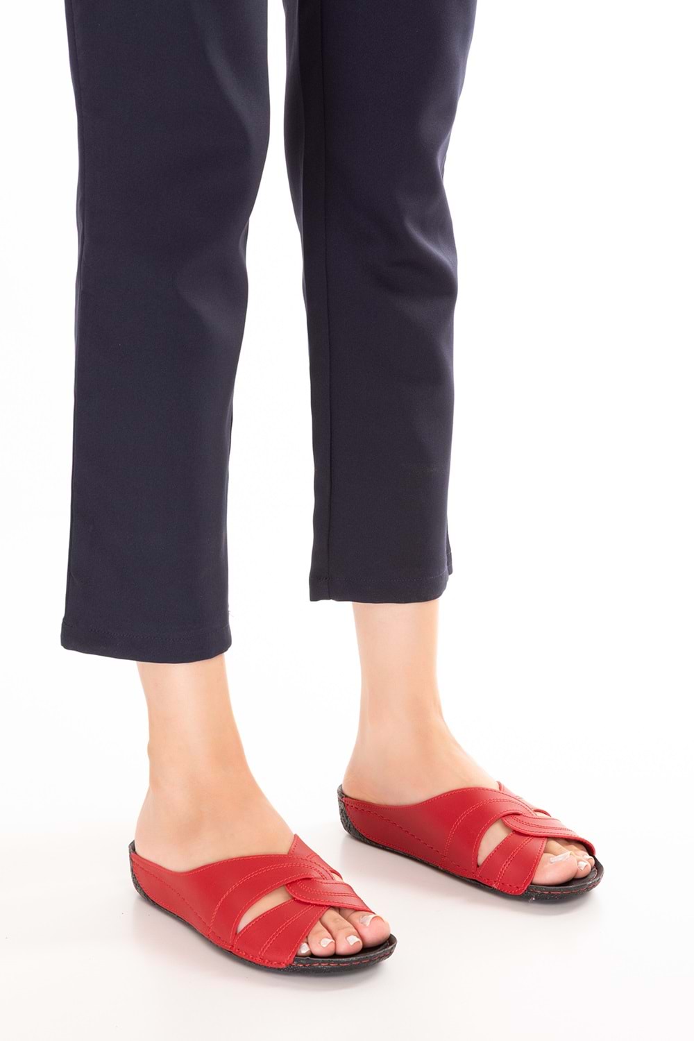 Gondol Kadın Anatomik Taban Terlik bio.1003 - kırmızı - 37