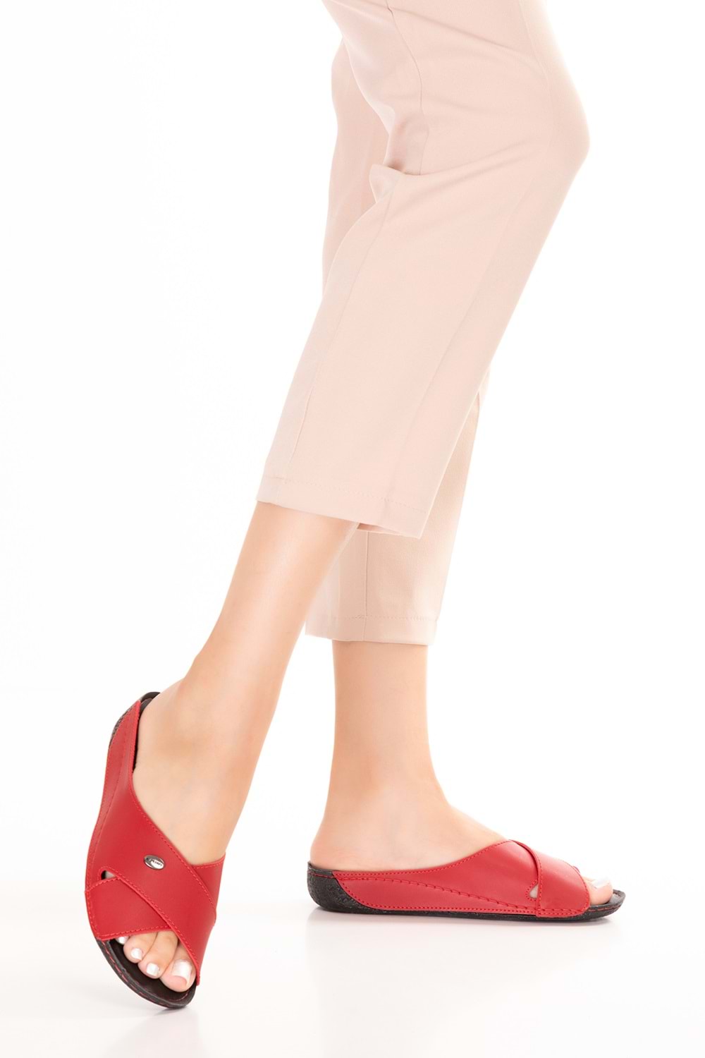 Gondol Kadın Anatomik Taban Terlik bio.1001 - kırmızı - 36
