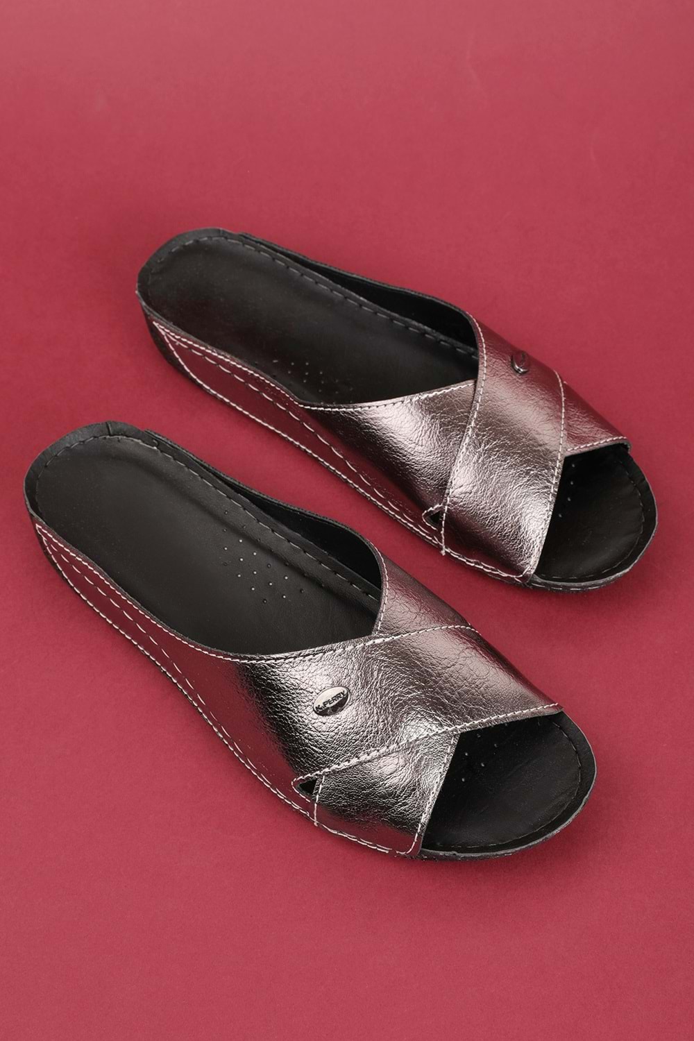 Gondol Kadın Anatomik Taban Terlik bio.1001 - Platin - 37