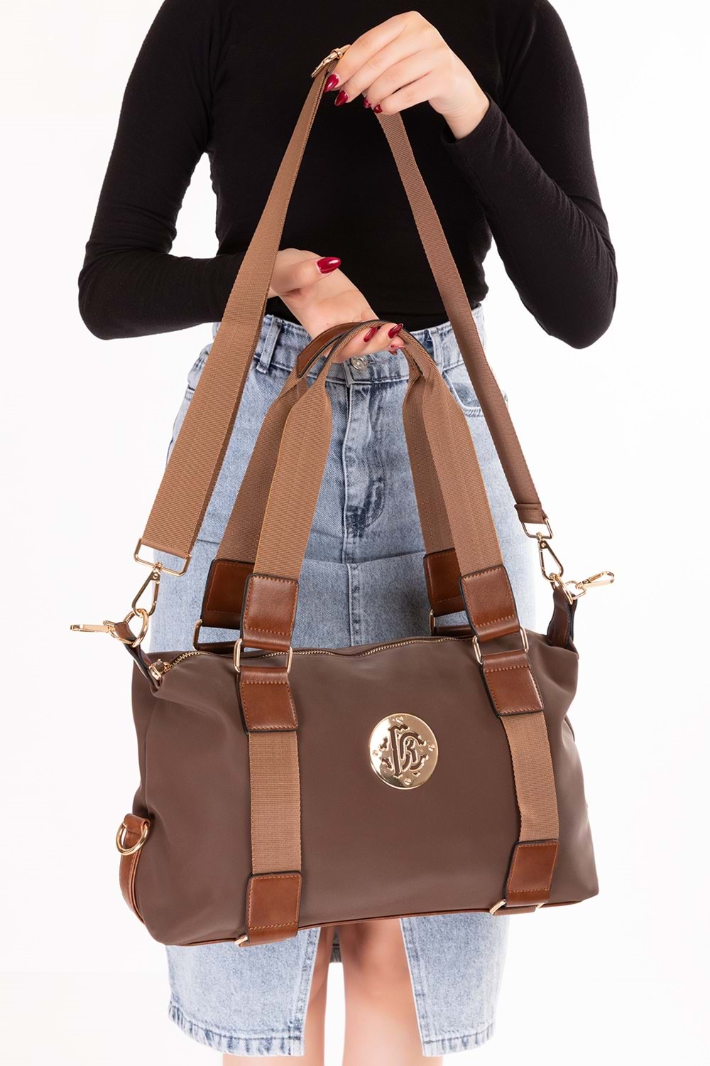 Gondol Şık Seyahat El Çantası gp.1440 - Kahverengi