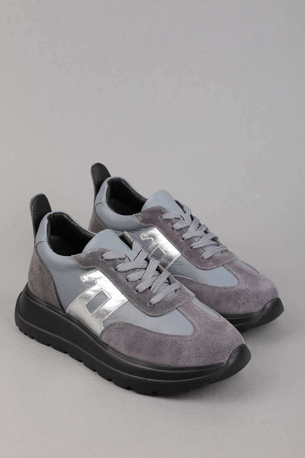 Gondol Içi Dışı Hakiki Deri Anatomik Taban Hafif Spor Ayakkabı ars.509 - Gri - 36