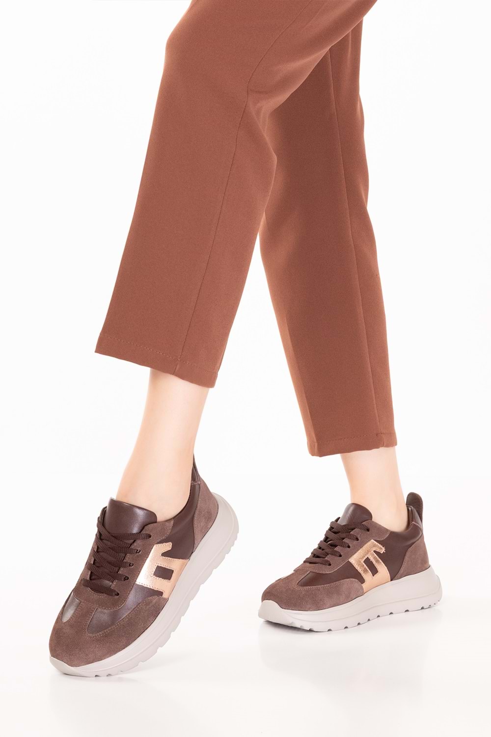 Gondol Içi Dışı Hakiki Deri Anatomik Taban Hafif Spor Ayakkabı ars.509 - Kahverengi - 36