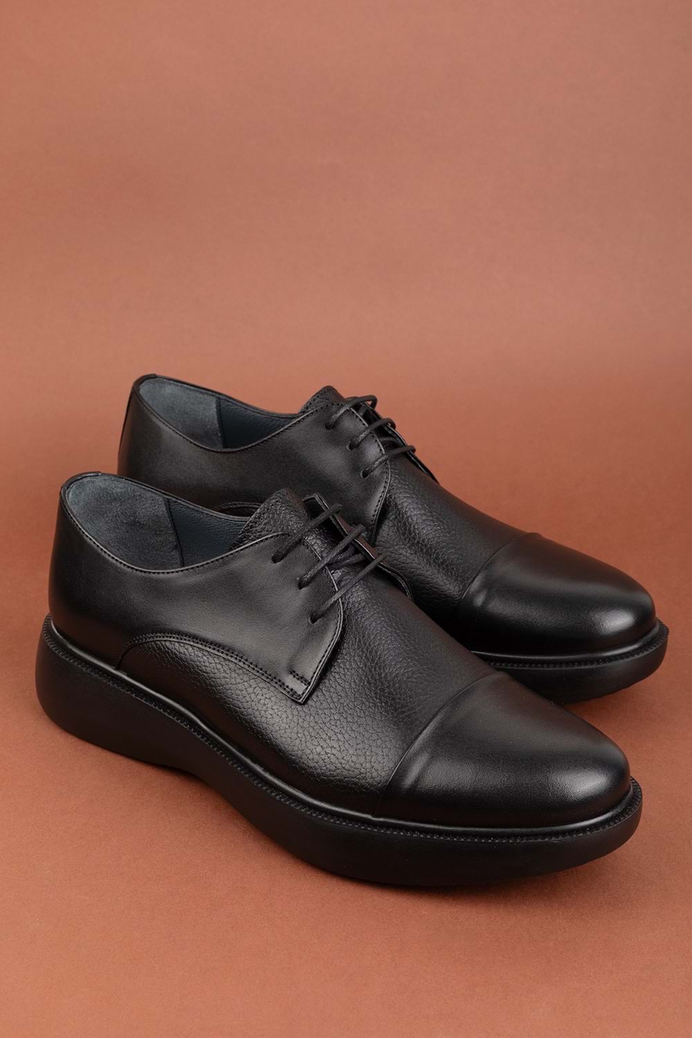 Gondol Erkek Hakiki Deri Damatlık ve Takım Elbise Ayakkabısı Hafif Rahat add.3018 - Siyah - 39