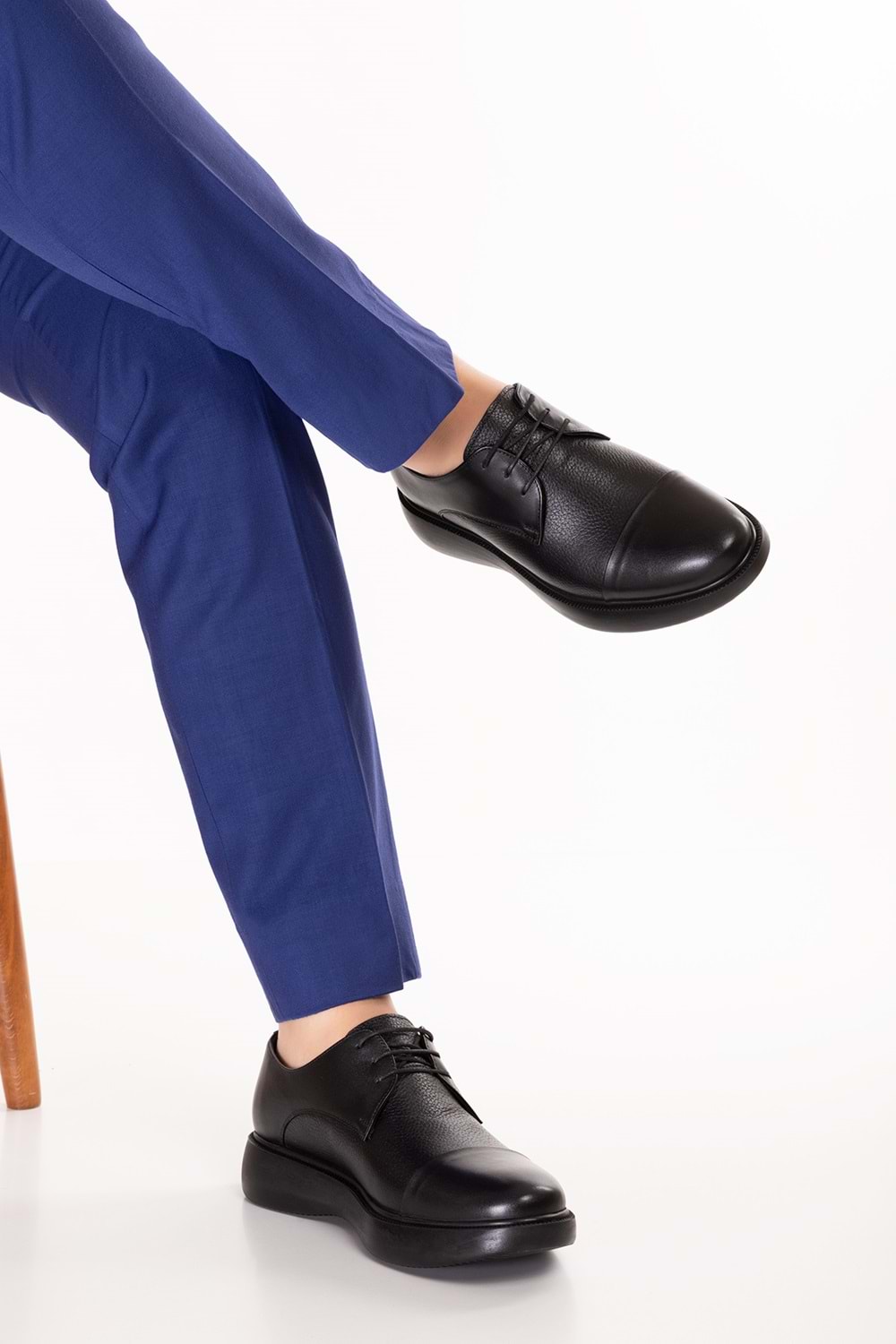 Gondol Erkek Hakiki Deri Damatlık ve Takım Elbise Ayakkabısı Hafif Rahat add.3018 - Siyah - 39