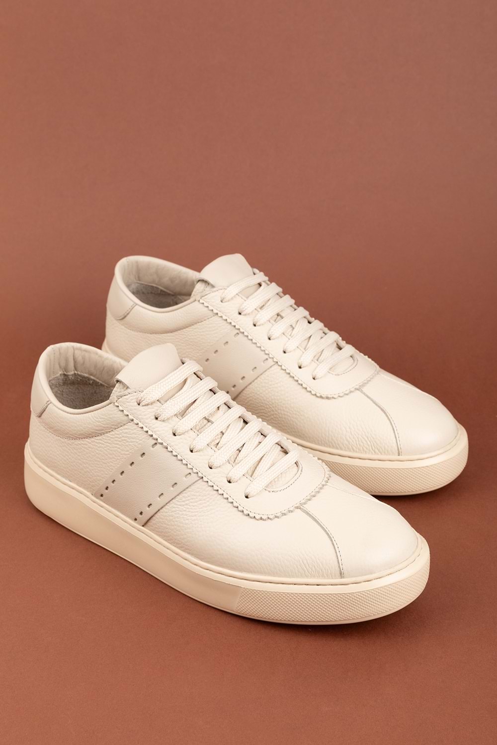 Gondol Içi Dışı Hakiki Deri Günlük Rahat Ayakkabı mals.348 - Bej - 39