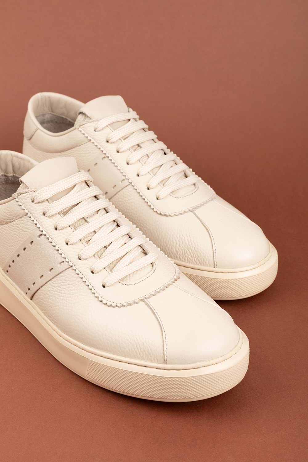 Gondol Içi Dışı Hakiki Deri Günlük Rahat Ayakkabı mals.348 - Bej - 42